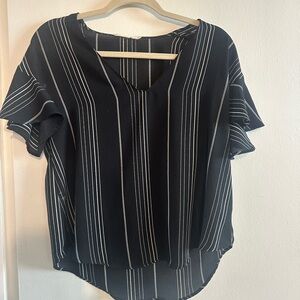 Black striped top